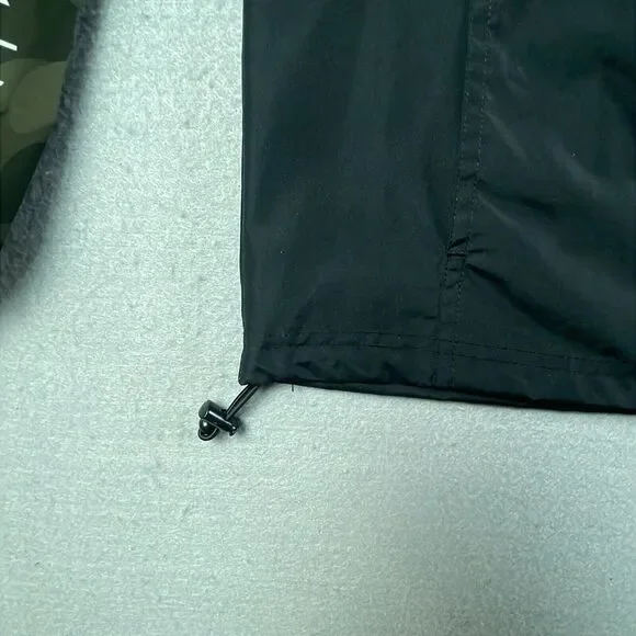 Champion Windbreaker Jacket Mens Small Black Green Camo Pocket Hooded Shell Zip - Picture 9 of 11